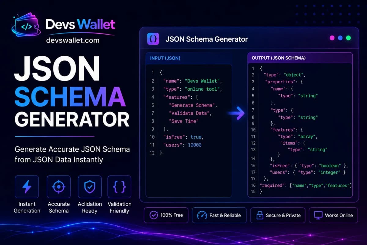 JSON Schema Generator Guide – Generate JSON Schema Online