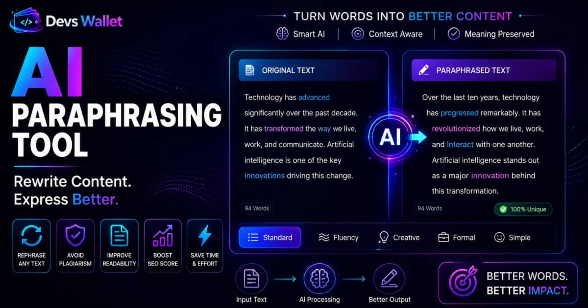 AI Paraphrasing Tool guide featured image